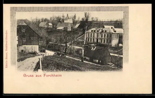 AK Forchheim, Ortspartie mit Strasse