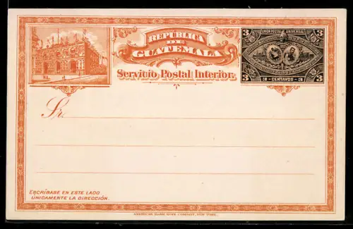 AK Republica de Guatemala, Ganzsache
