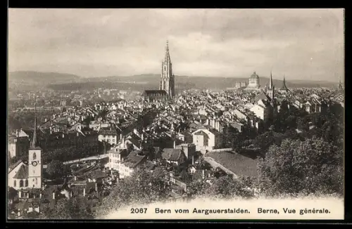 AK Bern, Gesamtansicht vom Aargauerstalden