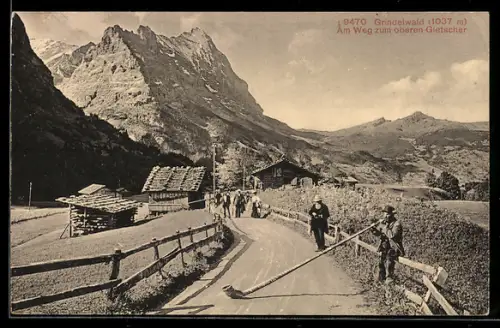 AK Grindelwald, Am Weg zum oberen Gletscher