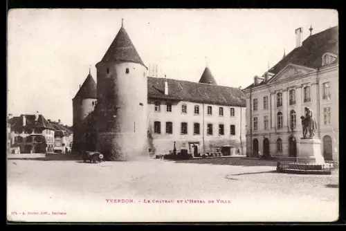 AK Yverdon, Le Château et l`Hotel de Ville