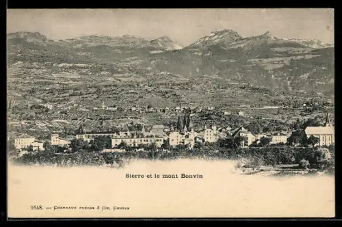 AK Sierre, Gesamtansicht mit Mont Bonvin
