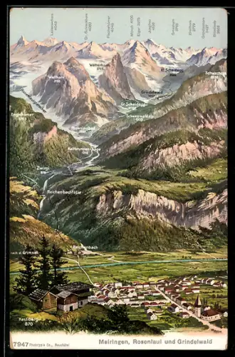 AK Meiringen, Rosenlaui und Grindelwald