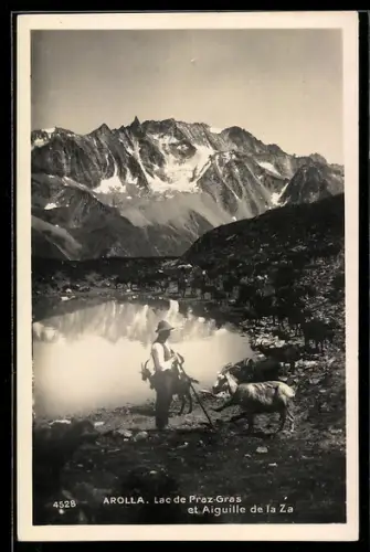 AK Arolla, Lac de Prez-Gras et Aiguille de la Za