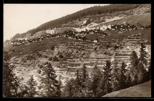 AK St. Luc, Panorama mit Hotel