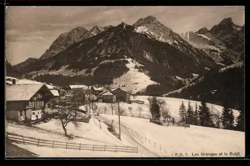 AK Château-d`Oex, Les Granges et le Rubli