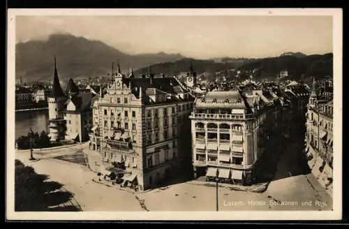 AK Luzern, Hotels Schwanen und Rigi