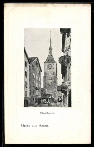 AK Aarau, Oberturm mit Zigarrengeschäft