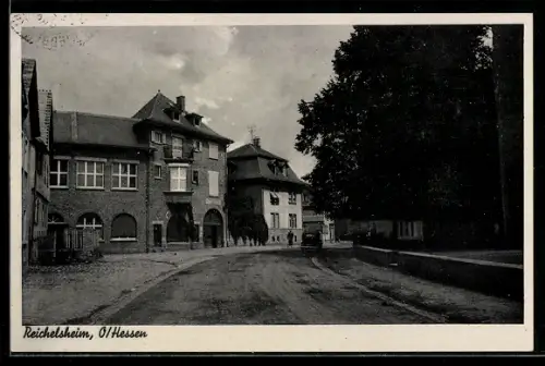 AK Reichelsheim /O.-Hessen, Gasthaus und Handlung Adam Diehl, Bäckerei und Konditorei