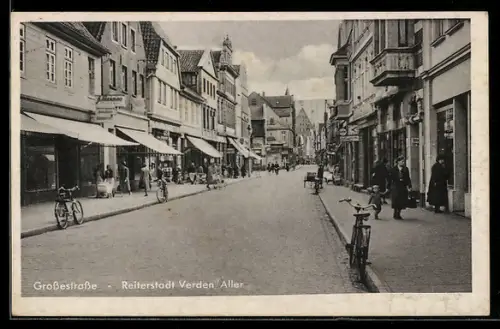 AK Verden /Aller, Partie in der Grossestrasse