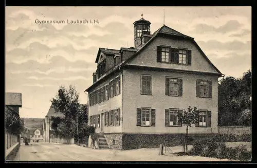 AK Laubach i. H., Blick zum Gymnasium
