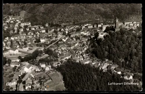 AK Dillenburg, Teilansicht mit Wilhelmsturm