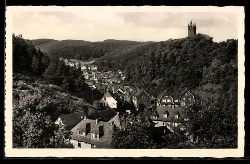 AK Dillenburg, Blick ins Marbachtal mit Wilhelmsturm