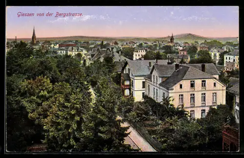 AK Giessen, Teilansicht von der Bergstrasse aus