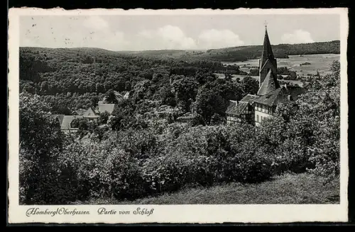 AK Homberg /Oberhessen, Partie vom Schloss