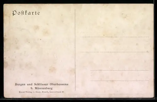 Künstler-AK Münzenberg
