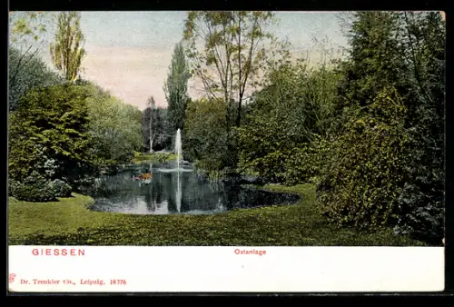 AK Giessen, Ostanlage mit Fonäne