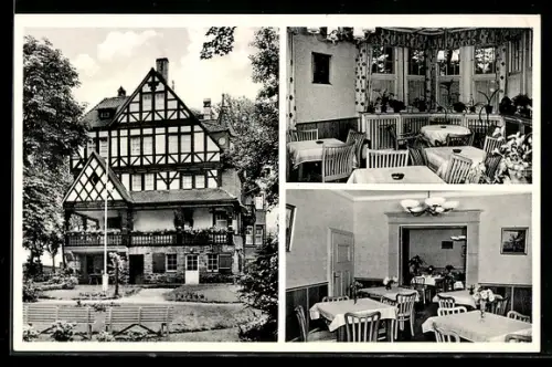 AK Laubach /Oberhessen, Müttergenesungsheim Haus Friedensruh der Arbeiterwohlfahrt Hessen, Innenansichten