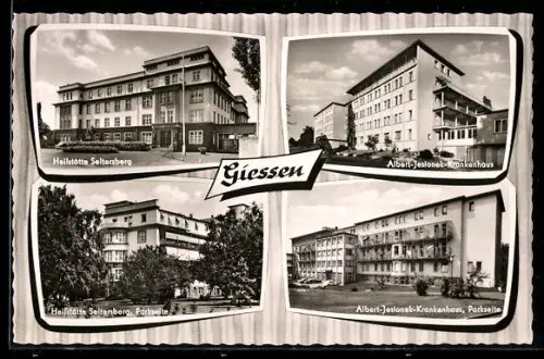 AK Giessen, Heilstätte Seltesberg, Parkseite, Albert-Jesionek-Krankenhaus
