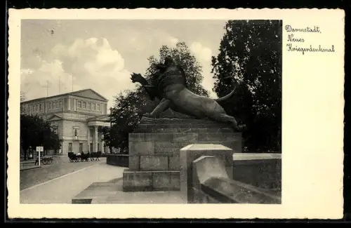 AK Darmstadt, Neues Kriegerdenkmal