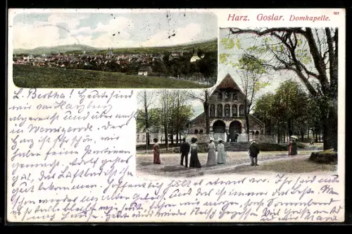 AK Goslar /Harz, Domkapelle, Stadtansicht