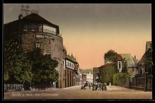 AK Goslar /Harz, Hotel Der Achtermann