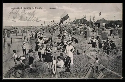 AK Dahme i. Holst., Kinder am Strand