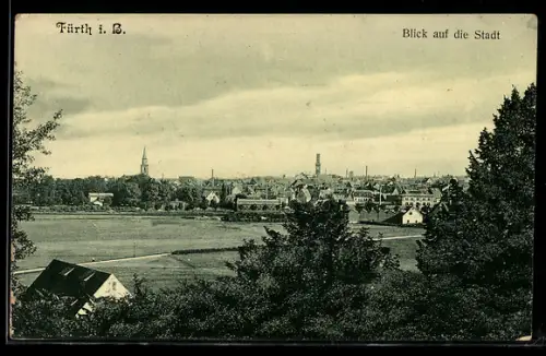 AK Fürth i. B., Blick auf die Stadt
