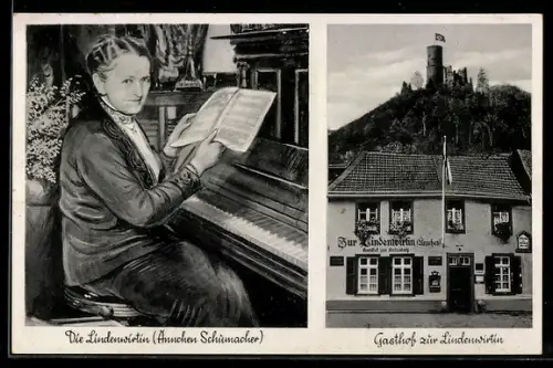 AK Godesberg, Die Lindenwirtin Ännchen Schumacher, Gasthof zur Lindenwirtin