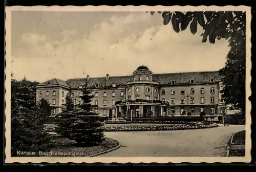AK Bad Hermannsborn, Blick zum Kurhaus