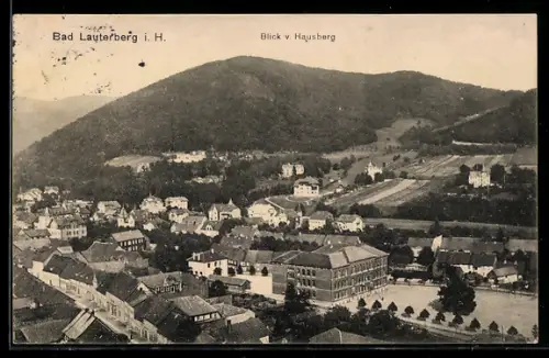 AK Bad Lauterberg i. H., Blick vom Hausberg auf den Ort