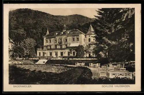 AK Badenweiler, Ansicht von Schloss Hausbaden