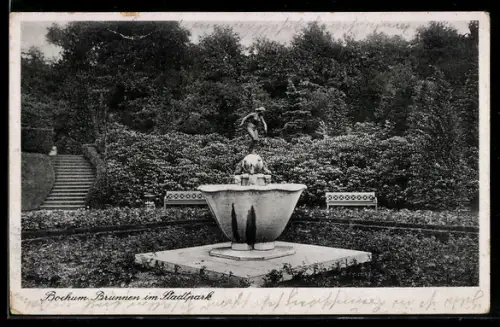 AK Bochum, Brunnen im Stadtpark