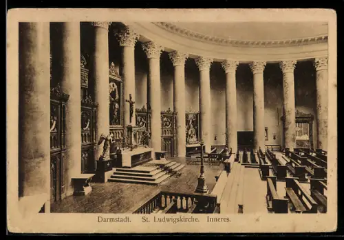 AK Darmstadt, St. Ludwigskirche, Inneres