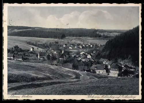 AK Altenau /Oberharz, Blick vom Mühlenberg auf Rothenberg