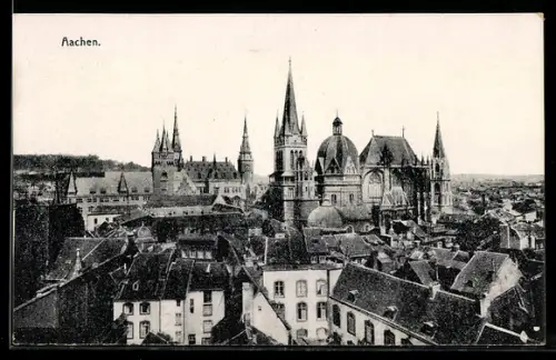 AK Aachen, Dom und Rathaus