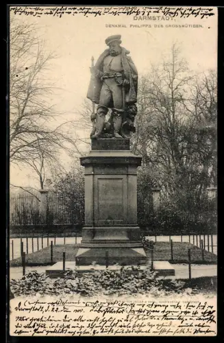 AK Darmstadt, Denkmal Philipps des Grossmütigen