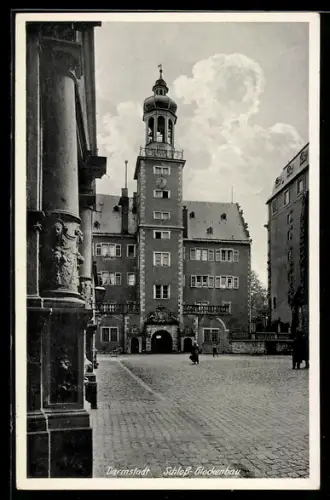 AK Darmstadt, Schloss Glockenbau
