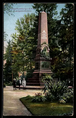 AK Bad Homburg v. d. H., Landgrafendenkmal