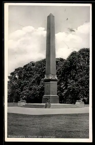 AK Braunschweig, Obelisk am Löwenwall