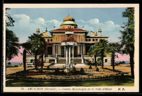 AK Arcachon /Gironde, Casino Mauresque de la Ville d`Hiver