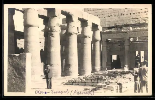Foto-AK Karnak, Chons-Tempel