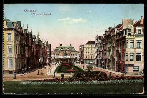 AK Ostende, L`Avenue Léopold