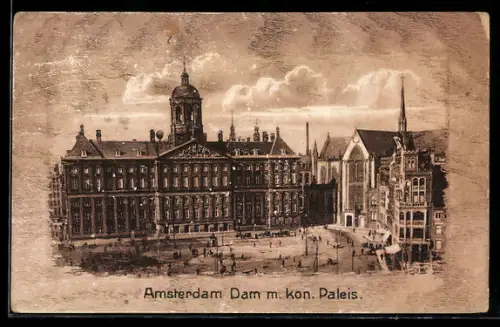AK Amsterdam, Dam m. kon. Paleis