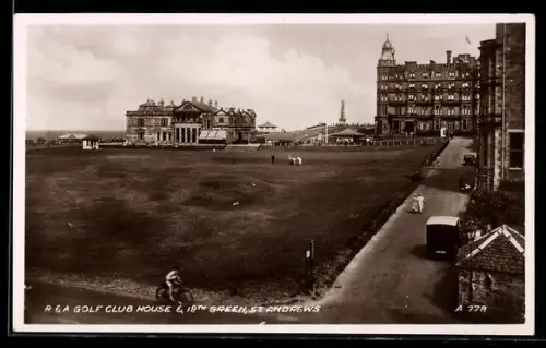 AK St Andrews, R E A Golf Club House & 18th Green