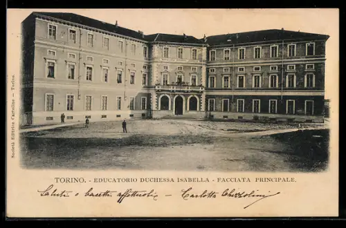 AK Torino, Educatorio Duchessa Isabella, Facciata principale