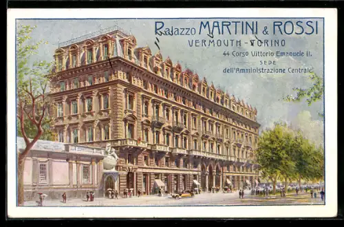 AK Torino, Palazzo Martini & Rossi su Corso Vittorio Emanuele II