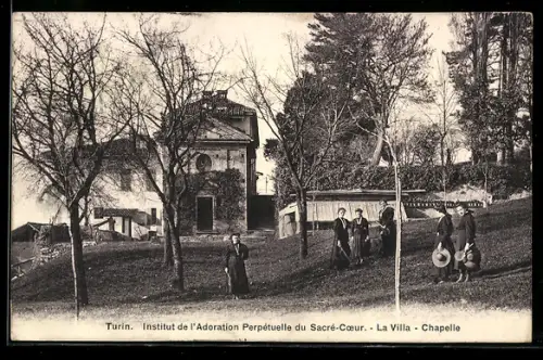 AK Turin, Institut de l`Adoration Perpétuelle du Sacré-Coeur, La Villa, Chapelle