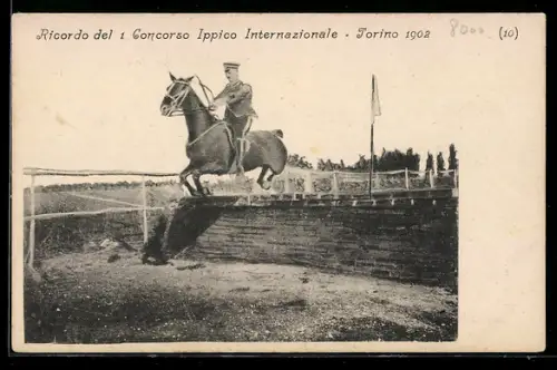 AK Torino, Ricordo del 1 Concorso Ippico Internazionale, 1902