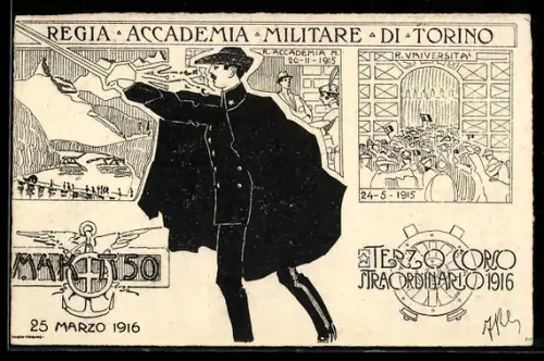 AK Torino, Regia Accademia Militare di Torino, Terzo Corso Straordinario 1916